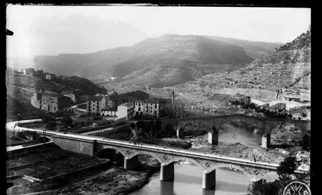 Pont nou i pont romànic de Castellbell i el Vilar