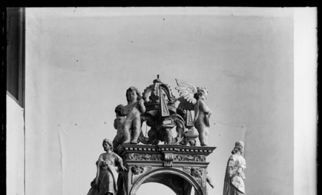 Tabernacle barroc que va figurar en l'Exposició Rosariana de l'Acadèmia Catòlica de Sabadell