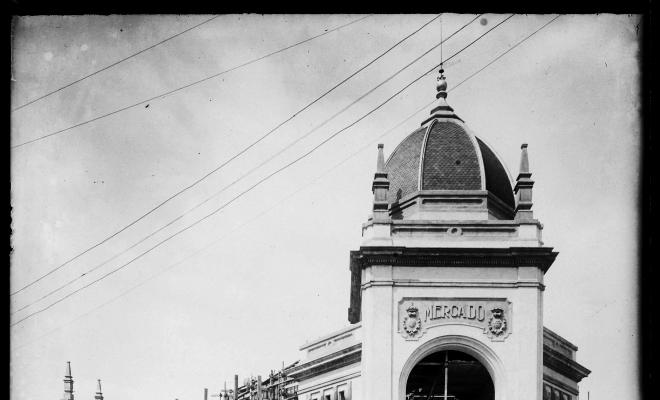 Construcció mercat central. Sabadell