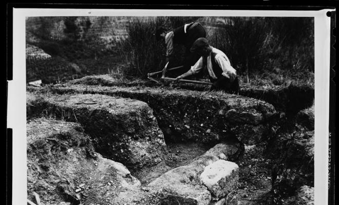 Excavacions al turó d'Arraona. Sabadell