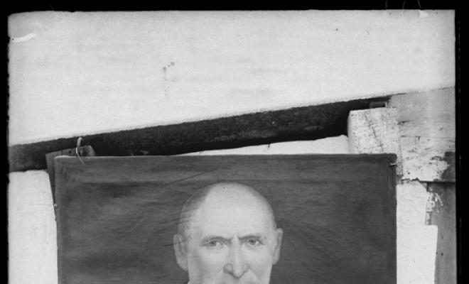 Reproducció d'un retrat pictòric de Josep Margalef. Museu d'Història. Sabadell