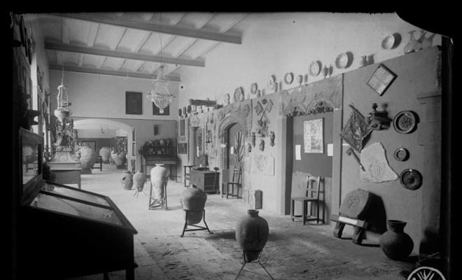 Sala de la secció d'història i arqueologia del Museu d'Història de Sabadell
