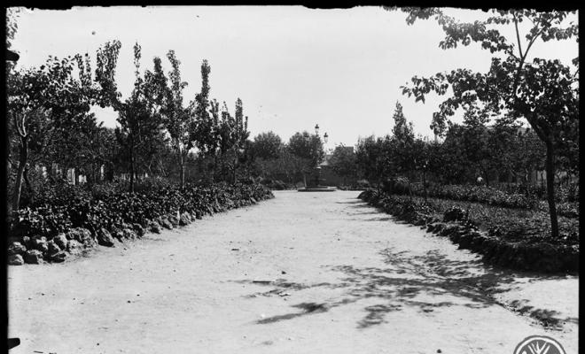 Plaça del Vallès després de la Festa de l'arbre. Sabadell