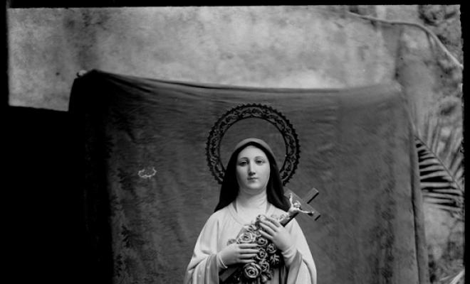Imatge de Santa Teresa de l'Església de l'Immaculat Cor de Maria, popularment coneguda com els Padres. Sabadell