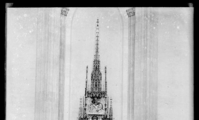Altar amb Mare de Déu sense identificar. Església de Sant Feliu. Sabadell