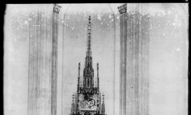 Altar amb Mare de Déu sense identificar. Església de Sant Feliu. Sabadell