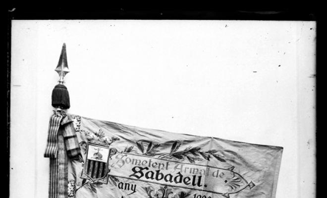 Benedicció de la bandera del Sometent armat de Sabadell
