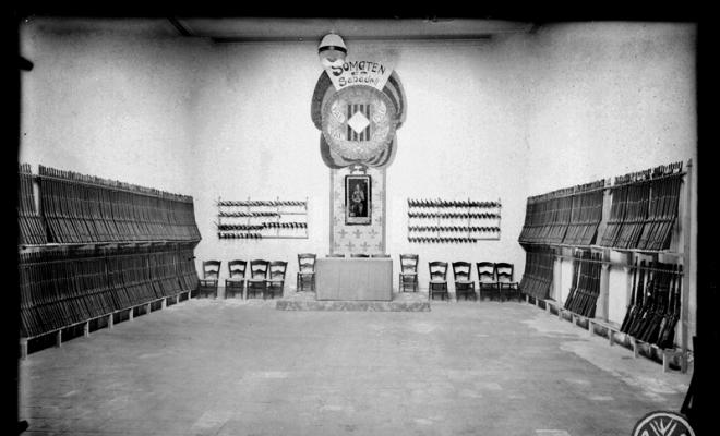 Sala d'armes del Sometent en un local al carrer Sant Quirze. Sabadell
