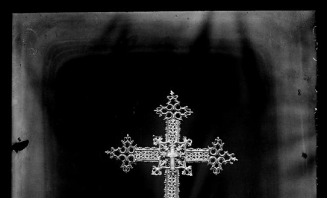 Veracreu de plata de la parròquia de Sant Feliu. Sabadell