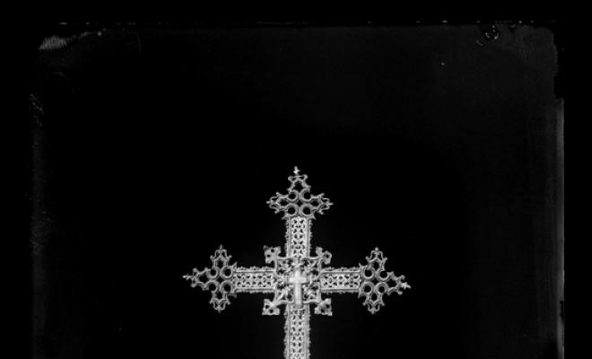 Veracreu de plata de la parròquia de Sant Feliu. Sabadell