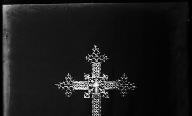 Veracreu de plata de la parròquia de Sant Feliu. Sabadell