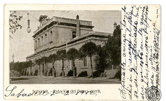 Sèrie B. Núm. 2. Sabadell. Estación del Ferro-carril