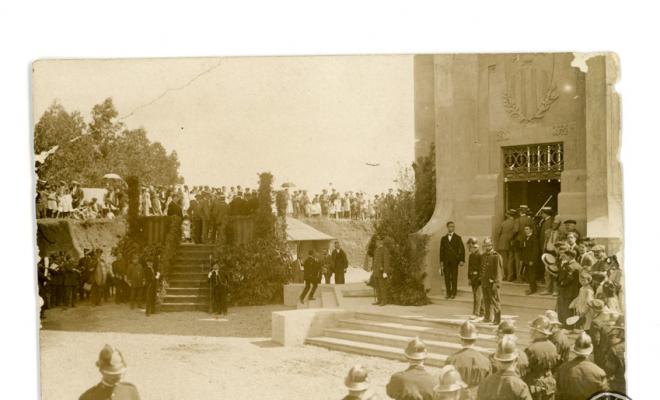 Inauguració de la Torre de l'Aigua. Festa Major de Sabadell. Edició postal.