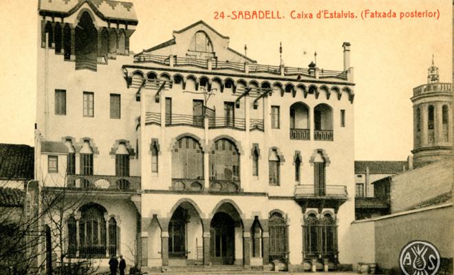 24. Sabadell. Caixa d'Estalvis (fatxada posterior)