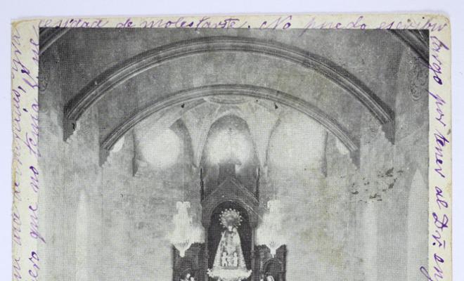 Sabadell. Ábside y altar de la capilla de la casa-asilo de las hermanitas de los ancianos desemparados