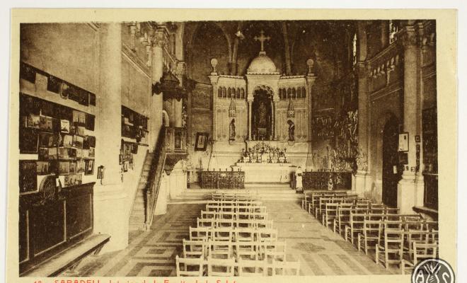 [18- Sabadell. Interior de l'Ermita de la Salut]
