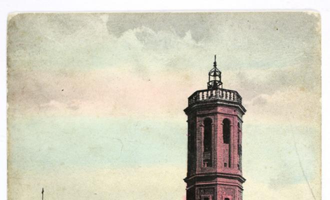 [Sabadell. Plassa Pi i Margall. Simulacre de la Creu Roja]