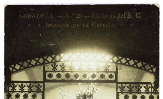 [Sabadell- Nº 20- Esclavas del S.C. Interior de la capella]