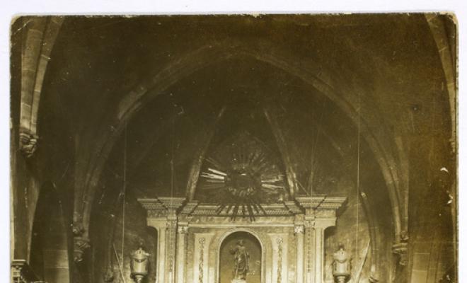 [Sabadell- Nº 9- Sabadell. Interior de la Iglesia parroquial de S. Felix]