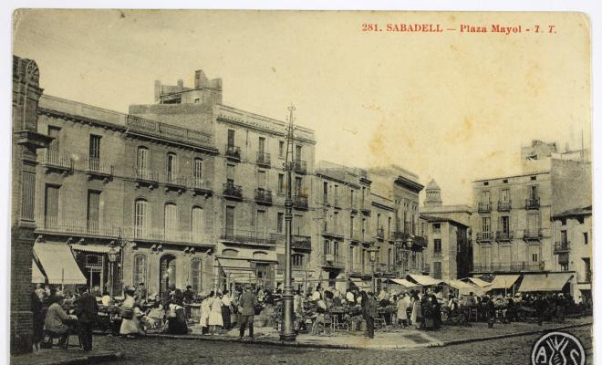 [281. Sabadell. Plaza Mayol. T.T.]