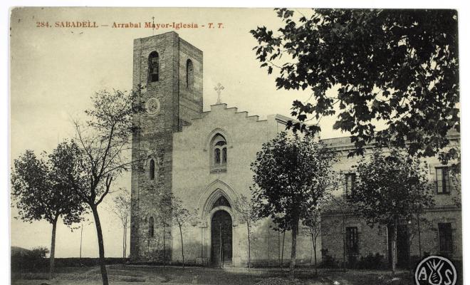 [284. Sabadell. Arrabal Mayor Iglesia. T.T.]