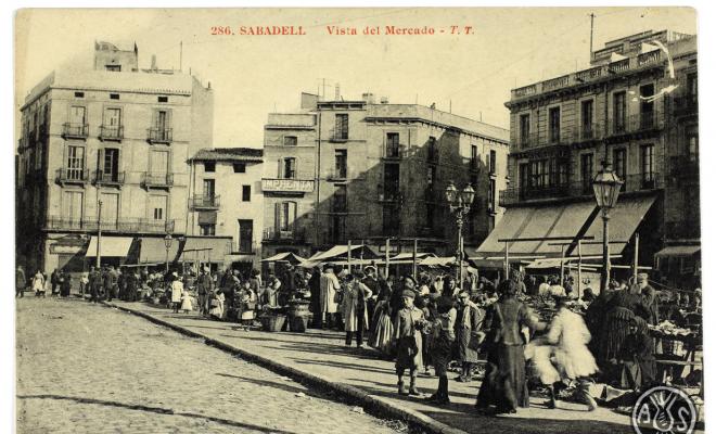 [286. Sabadell. Vista del mercado. T.T.]