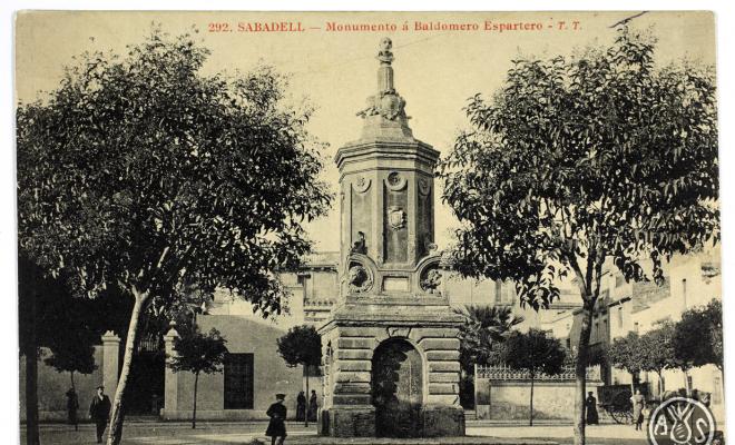 [292. Sabadell. Manumento a Baldomero Espartero. T.T.]