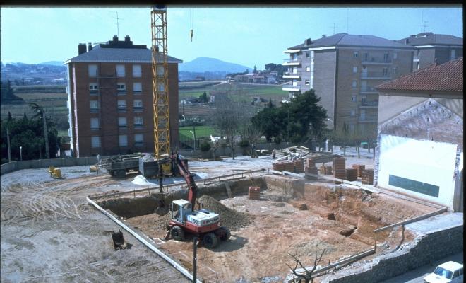 Construcció d'un edifici. 
