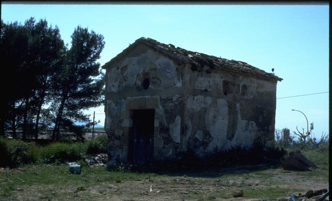 Capella de Sant Domènec, abans de la rehabilitació de l'edifici. 