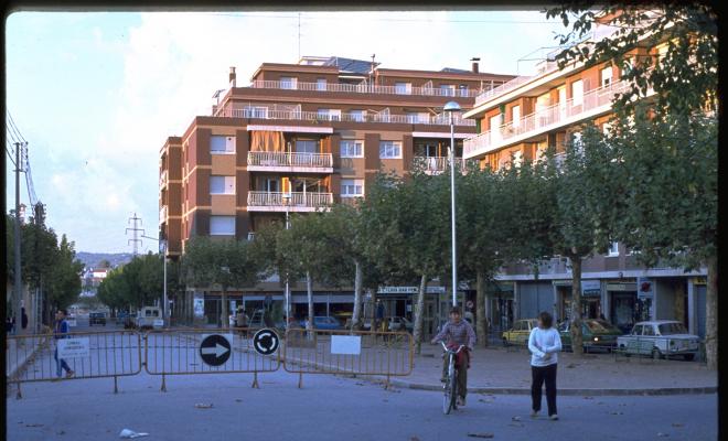 Obres prèvies a l'actual plaça del Coll. 