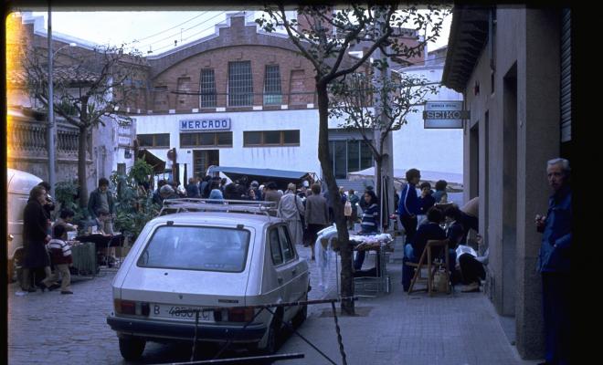 Mercat setmana al carrer a l'avinguda de Catalunya. 