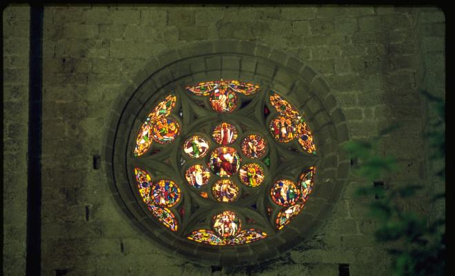 Rosassa de l'església de Sant Pere d'Octavià. 