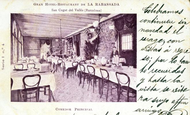 Serie I nº 4 Gran-Hotel Restaurant de la Rabassada Sant Cugat del Vallés (Barcelona). Comedor principal.