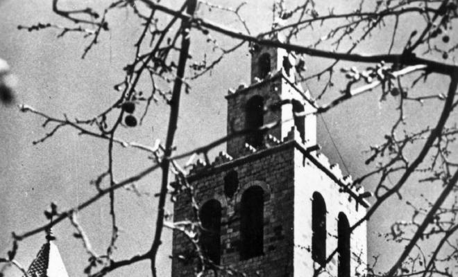 S. Cugat del Vallés - 32. Campanario del Real Monasterio. Cabanas.