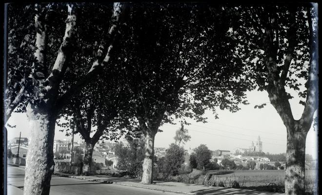 Vista del Monestir de Sant Cugat del Vallès. 