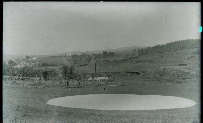 Vistes del camp de golf.