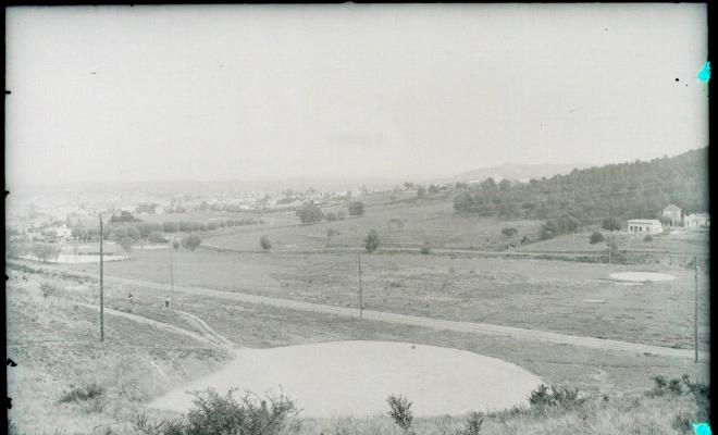 Vistes del camp de golf.