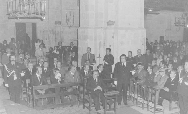 Missa celebrada en honor al dictador Francisco Franco Bahamonde, a l'església de Sant Pere d'Octavià.
