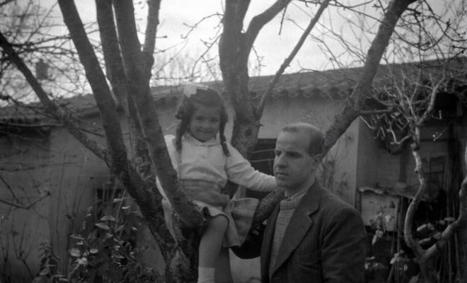 Elisabet Cabanas amb el seu pare Joan Cabanas Alibau.