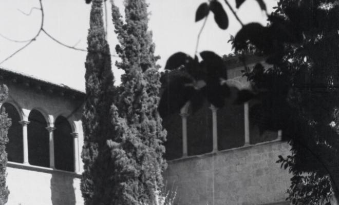 Vistes del Claustre del Monestir de Sant Cugat del Vallès.