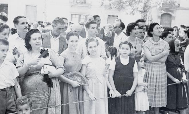 Trobada de cors Clavé, les corals a la plaça de Barcelona, la Lira, la Unió, el Parnaso Rubinense.