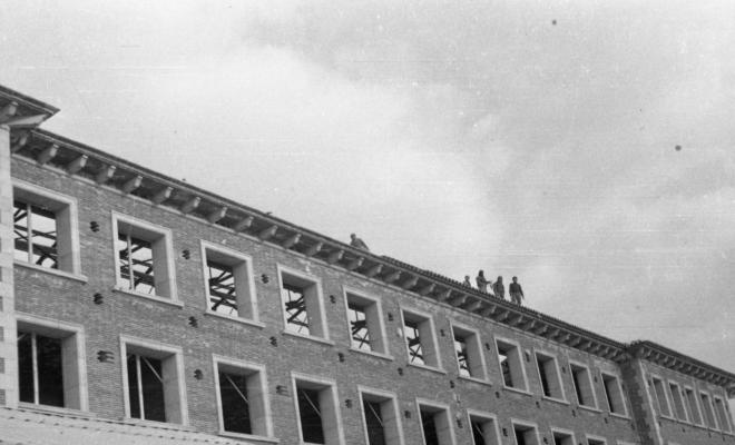 Obres de construcció del Centre Borja.