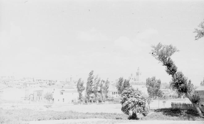 Vista panoràmica del centre de Sant Cugat del Vallès. 