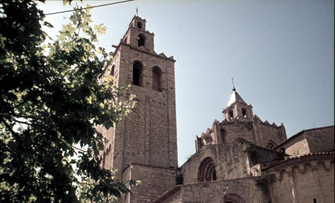 Vistes del monestir de Sant Cugat del Vallès.