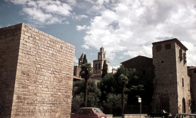 Vistes del monestir de Sant Cugat del Vallès.