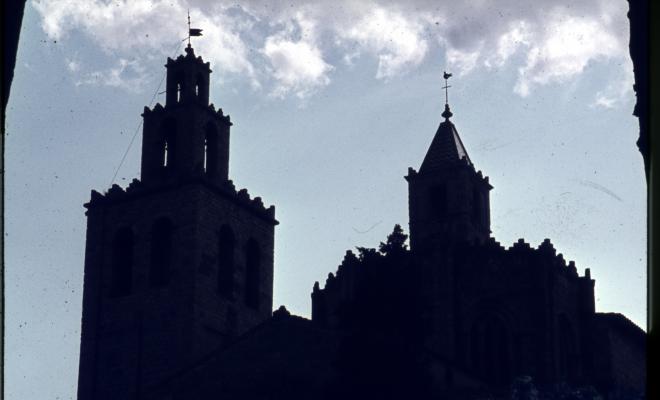 Vistes del monestir de Sant Cugat del Vallès.