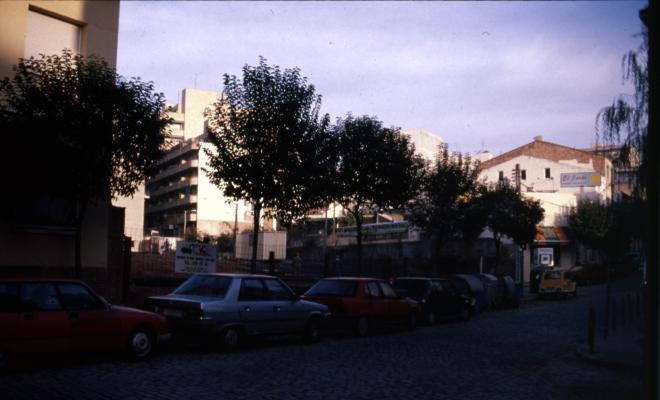 Obres a la plaça del Doctor Galtés, de Sant Cugat del Vallès.