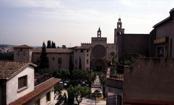 Vistes del monestir de Sant Cugat del Vallès.