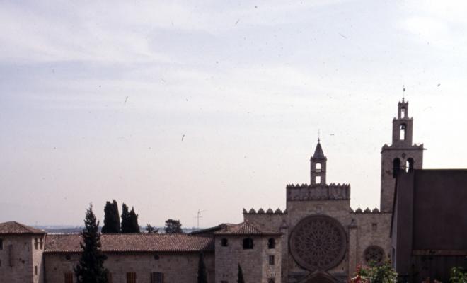 Vistes del monestir de Sant Cugat del Vallès.