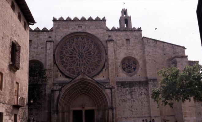 Vistes del monestir de Sant Cugat del Vallès.